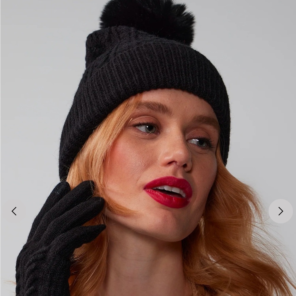 NY&C Cable Knit & Glove Set